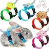 Small Animal Tondiamo | Tondiamo 4 Sets Adjustable Bunny Rabbit Harness And Leash Set Small Pet Cute Vest Harness Leash With Decoration For Bunny Ferret Small Pets(Fruit)