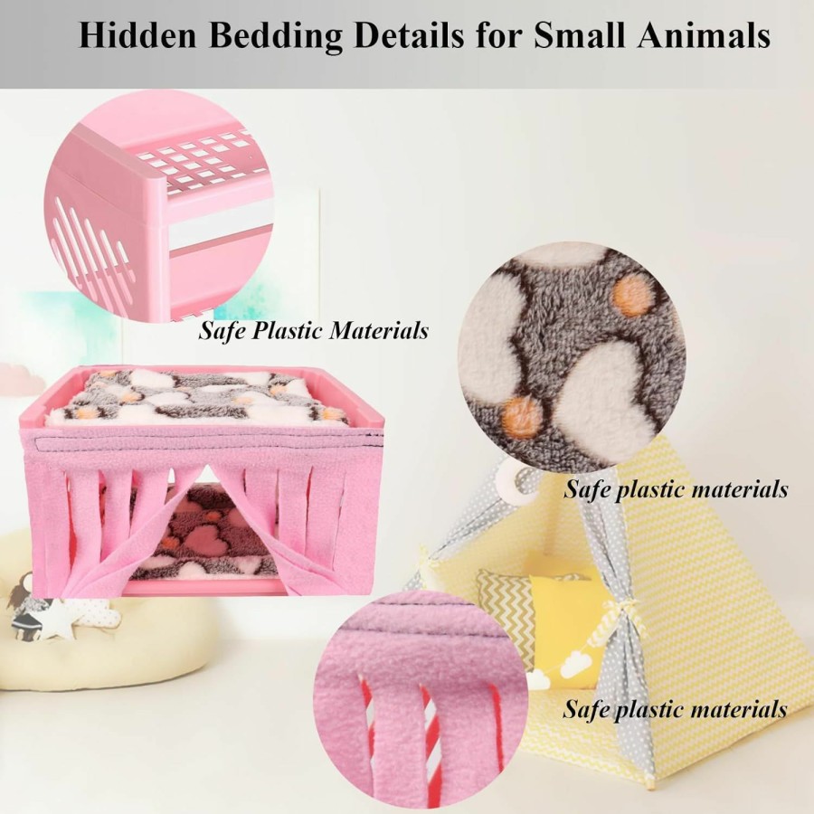 Small Animal Grddaef | Grddaef Guinea Pig Bed, Small Animal Bunk Bed Guinea Pig Hideout Sleeping Bed For Chinchilla Hamster Rat