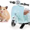 Small Animal Mipcase | Mipcase Hamster Motorcycle Hamster Cage Accessories Rotating Motorbike Model Guinea Pig Hideout Bike Guinea Pig Toys Motorcycle Gift Hamster Car Plastic Child Music Box Luminous