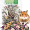 Small Animal Bissap | Bissap Hamster Bedding Flower 300G/10.5Oz, Natural Flower & Herb Bedding Mate Habitat Decor For Hamster Gerbil Chinchilla Mice Degu Lemming And Other Small Pet Flower Bedding Odor Control