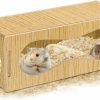 Small Animal Jinzhenhong | Wooden Hamster Hideout, Hamster Tunnels And Tubes With Three Holes, Hamster Accessories For Real Hamsters And Guinea Pig (Large)