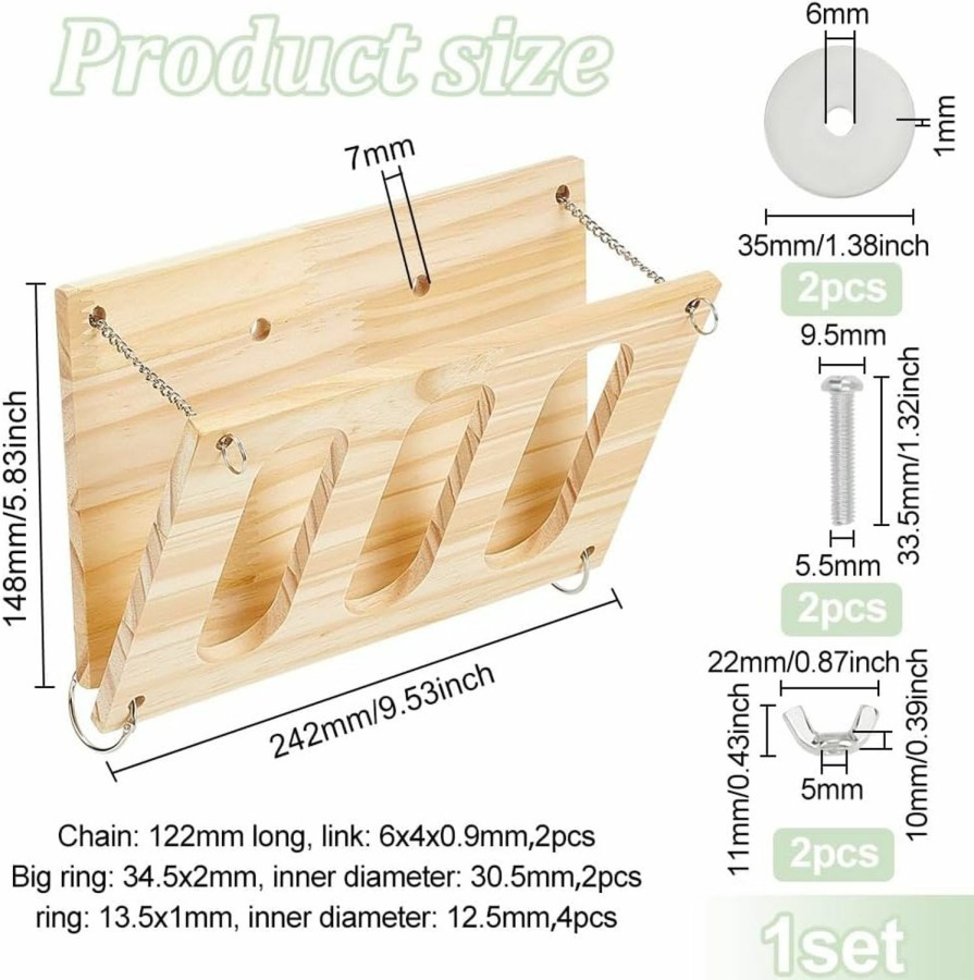 Small Animal FINGERINSPIRE | Fingerinspire Rabbit Hay Feeder Natural Wooden Hay Holder Arch Bunny Food Manger Wooden Hay Manger Rack Grass Holder Cage Feeder Small Animals Pet Supplies For Hamsters Guinea Pig Bunny Chinchilla