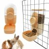 Small Animal Hamiledyi | Hamiledyi Hanging Automatic Pet Food Water Dispenser Pet Water Dispenser Gravity Auto Feeder & Water Set For Small Animals Rabbit Bunny Chinchilla Guinea Pig Ferret Puppy Kitten.