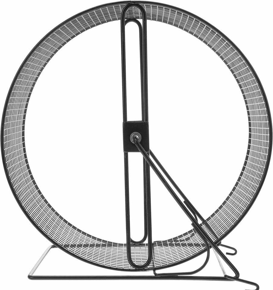 Small Animal UKCOCO | Ukcoco Hamster Exercise Wheel- Metal Hamster Wheel Hamster Running Wheel, Wire Mesh Gerbil Wheel Hamster Toy With Bracket, Silent Jogging Wheel For Hamsters Squirrel