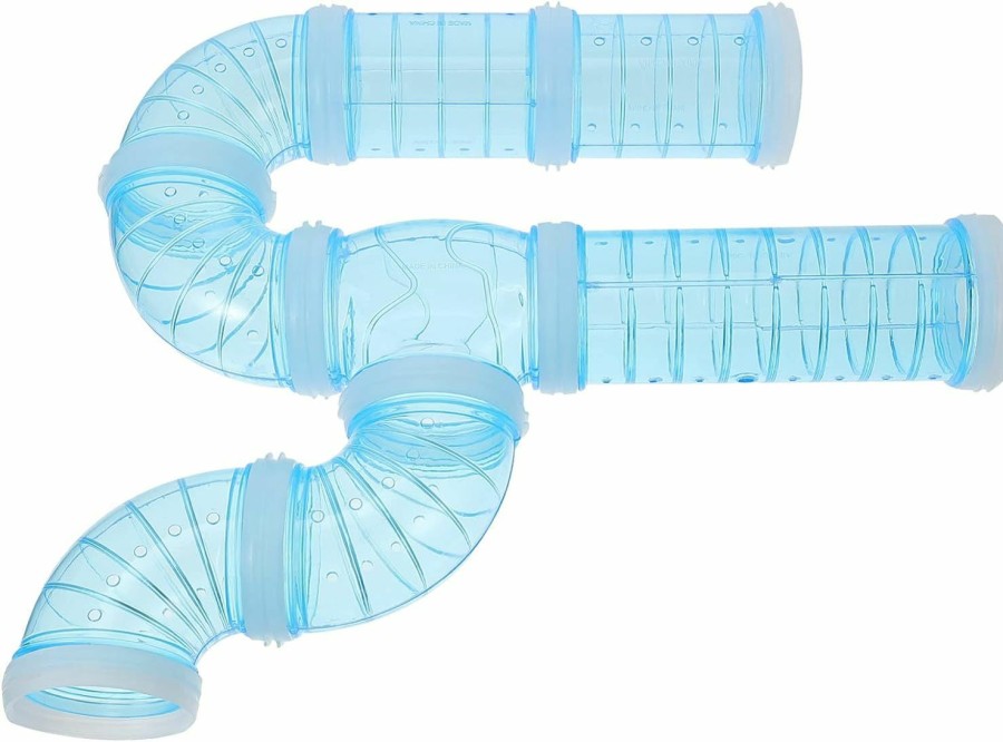 Small Animal Totority | Totority Hamster Toys Hamster Tubes Set, Hamster Adventure Pipe Hamster Cage Diy Tunnel Toy Funny S-Shape Curved Pipe Transparent Tunnel Adventure External Pipe For Rat Hamster Gerbil Tunnel Rat Cage