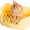 Small Animal Pawsayes | Rabbit Litter Box, Large Rabbit Litter Box For Cage Pet Rabbits Hamsters Guinea Pigs Chinchillas Small Animals, Rabbits Potty Trainer With Bigger Pan Litter Bedding Detachable Toilet For Bunny