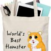 Small Animal BDPWSS | Bdpwss Hamster Tote Bag Hamster Lover Gift World'S Best Hamster Mom For Hamster Mom Gift Cute Hamster Gift Hamster Theme Gift