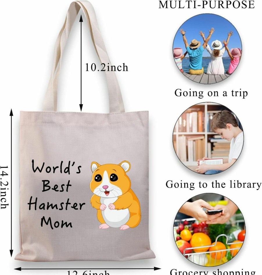 Small Animal BDPWSS | Bdpwss Hamster Tote Bag Hamster Lover Gift World'S Best Hamster Mom For Hamster Mom Gift Cute Hamster Gift Hamster Theme Gift