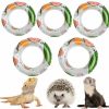 Small Animal HAICHEN TEC | 3.74 Inch Lizard Bearded Dragon Leopard Gecko Bath Collar Ring Swimming Rings Reptile Swim Life Jacket Float Ring For Leopard Gecko Anole Amphibians Cage Accessories Photo Shoot Toy