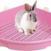 Small Animal kathson | Kathson Large Rabbit Litter Box Bunny Corner Toilet Box Potty Trainer Bigger Pet Pan Small Animal Cage Toilet Bedding Box Fanshaped For Adult Guinea Pigs Chinchilla Ferret Galesaur