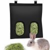 Small Animal Lemcrvas | Guinea Pig Hay Feeder Bag - Lemcrvas 2 Pieces Rabbit Hay Feeder Bag,2 Holes Hanging Bunny Hay Holder Bag, 600D Oxford Fabric Hay Bag For Hamsters Chinchilla Small Animal Pets