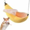 Small Animal ISMARTEN | Ismarten Banana Hamster Bed House Hammock Small Animal Warm Bed House Cage Nest Hamster Accessories For Sugar Glider Hamster Small Bird Pet