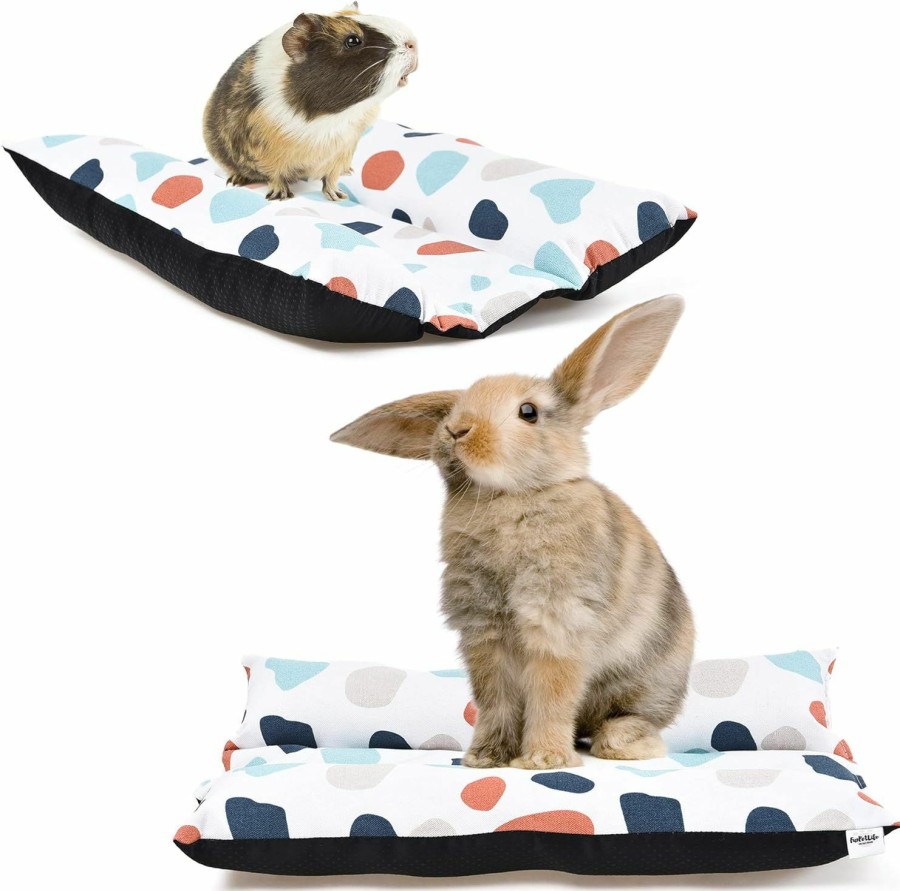 Small Animal FunPetLife | Guinea Pig Bed, Rabbit Bed, Small Animal Bed Pad, Bunny Bed, Ferret Bed, Bunny Supplies Small Animal Accessories Cuddle Cushion Cozy Mat Pad Pillow For Rat Hedgehog