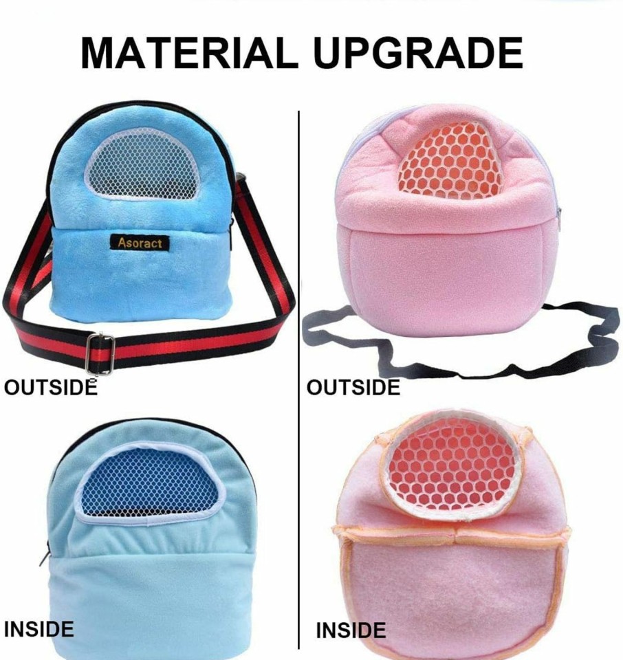 Small Animal Asoract | Pet Carrier Bag With Adjustable Shoulder Strap Hamster Portable Breathable Outgoing Bag Small Pets Like Hedgehog,Sugar Glider Squirrel Etc