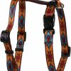 Small Animal Yellow Dog Design | Yellow Dog Design Indian Spirit Orange Roman Style H Dog Harness, Large