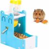 Small Animal Wontee | 2 In 1 Hamster Hanging Water Bottle Pet Auto Dispenser With Base For Hamster Rat Mouse (125Ml)