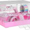 Small Animal USWT | Large Hamster Cage And Habitat, Small Animals Cage With Various Accessories For Syrian Hamster, Dwarf Hamster, Gerbil