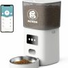 Small Animal PetMob | Petmob Automatic Wifi Cat Feeder Single Bowl For Cats And Dogs, App Controlled, 6L Dry Food Dispenser, Timed/Scheduled Meals, Removable Stainless Steel Bowl, Dual Power, Voice Recording (Single Bowl)