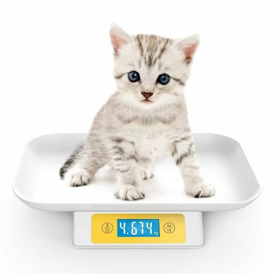 Small Animal MINDPET-MED | Digital Pet Scale For Small Animal, Accuracy 1G, Measuring Range 3G-15000G,Unit G/Lb/Oz/Tl/Ml, Suitable For Kitten Puppy Rabbit Tortoise Snake Etc