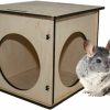 Small Animal PetriStor | Petristor Chinchilla Wooden Guinea Pig Hideout - Chinchilla Hideout - Pig House - Meerschweinchen Haus - Small Pet Hut - Chinchilla Hut - Chinchilla Nest Box - Small Animal Houses & Habitats 9