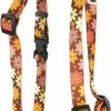 Small Animal Yellow Dog Design | Yellow Dog Design Autumn Flowers Roman Style H Dog Harness, X-Large/1\" Wide