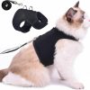 Small Animal YIZHI MIAOW | Yizhi Miaow Kitty Harness And Leash For Walking Escape Proof For Winter, Adjustable Kitty Walking Jackets, Padded Stylish Kitty Vest, Sailor Suit Navy X-Small