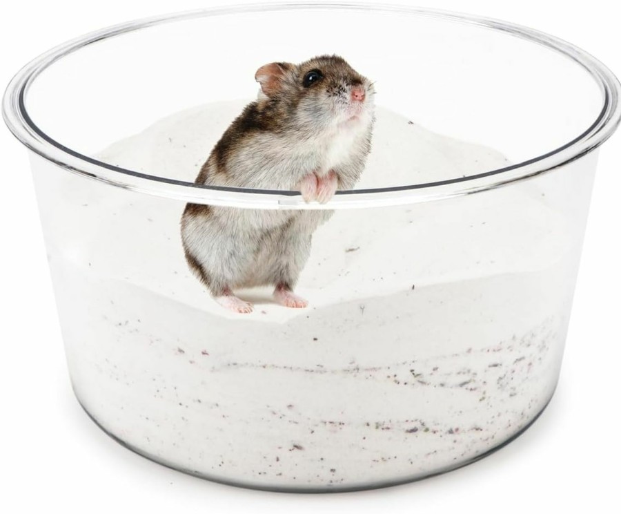 Small Animal Wontee | Wontee Hamster Sand Bath Sand Box Container Digging Hamster Bathroom For Hamsters Mice Syrian Hamsters Gerbils Small Animals (Square- 7.9\" X 5.9\")