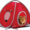 Small Animal Hagen | Living World Tent For Pets, Red/Grey