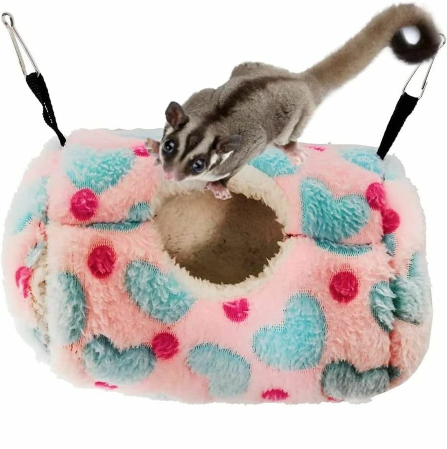 Small Animal Litewoo | Litewoo Sugar Glider Sleeping Pouch Small Animal Hammock, Hanging Bed Warm Cotton Nest For Rat Hamster Gerbil Sugar Glider Chinchilla Squirrel Guinea Pig (Coffee)