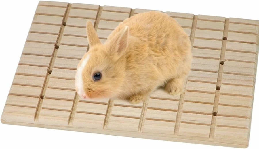 Small Animal Wontee | Rabbit Scratching Pad Bunny Feet Pad Lava Grinding Chew Toy For Rabbit Chinchilla Guinea Pig Ferrets (B)