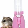 Small Animal Wontee | 3 In 1 Hamster Hanging Water Bottle Pet Auto Dispenser With Base For Dwarf Hamster Mouse Rat Hedgehog (80Ml, Blue)