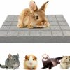 Small Animal BNOSDM | Bnosdm Rabbit Grinding Claw Pads 2 Pack Bunny Scratch Foot Pads Natural Hamster Lava Stone For Teeth Grinding Black Guinea Pig Scratching Board Chew Toy For Ferret Chinchilla Mouse