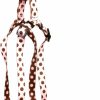 Small Animal Yellow Dog Design | Yellow Dog Design Pink And Brown Polka Dot Step-In Dog Harness, Medium-3/4 Wide And Fits Chest Of 15 To 25\"