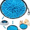 Small Animal MWAOWM | Rabbit Foraging Mat, Guinea Pigs Toys For Boredom, Mwaowm 12\" X 12\" Polar Fleece Snuffle Feeding Mat Small Pet Puzzle Toy Bed For Bunny Hamster Chinchillas Ferrets