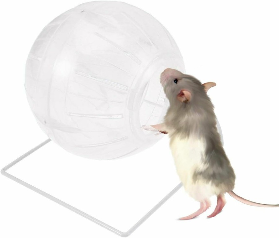 Small Animal POPETPOP | Hamster Exercise Ball - 4 In 1 Hamster Running Ball Transparent Hamster Wheel Exercise Mini Ball With Stand For Hamsters To Reduce Boredom And Increase Activity