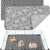 Small Animal ASOCEA | Asocea 2 Pack Guinea Pig Cage Liners, Washable Guinea Pig Pee Pads, Waterproof Guinea Pig Bedding Fast And Super Absorbent Pee Pad For Hamster Hedgehog Chinchilla House(Grey, 15.7 * 23.6 In)