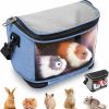 Small Animal Buluer | Buluer Guinea Pig Carrier, Portable Small Animal Carrier Pouch For Hamster Bearded Dragon Rabbit Gerbil Hedgehog Sugar Glider Outgoing Travel Carrying Case - Grey