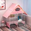 Small Animal DuvinDD | Duvindd 2-Story Small Rabbit Cage Indoor Bunny Hutch With 2 Deep Pull-Out Trays And Urine Guard, Guinea Pig Cage Metal Wire Netting Villa, Small Animals House For Ferret, Chinchilla, Hedgehog