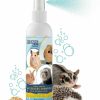 Small Animal Atlantic Rush | Waterless Shampoo For Small Critters- 8Oz Small Animal Fragrance Free, & Crulety Free Dry Shampoo - No Rinse Shampoo For Pet Ferrets, Guinea Pigs, Hedgehogs, Sugar Gliders, Rabbits, & Hamsters