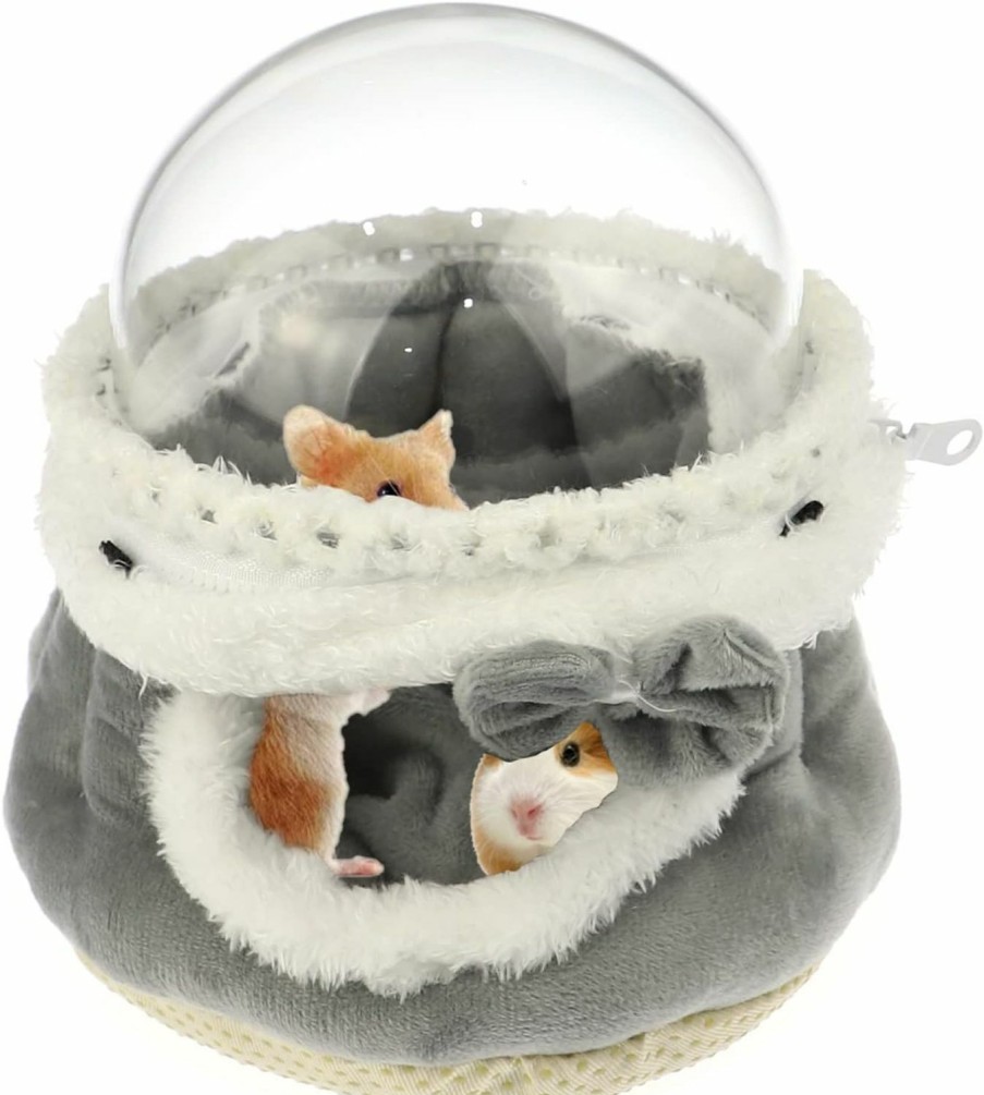 Small Animal Toysructin | Toysructin Guinea Pig Bed Hideout With Skylight, Warm Hanging Hamster Hammock Cozy Rat House Nest, Washable Small Animal Pet Cuddle Cave Bird Habitat For Rats Chinchilla Degu Ferrets Hedgehog Birds