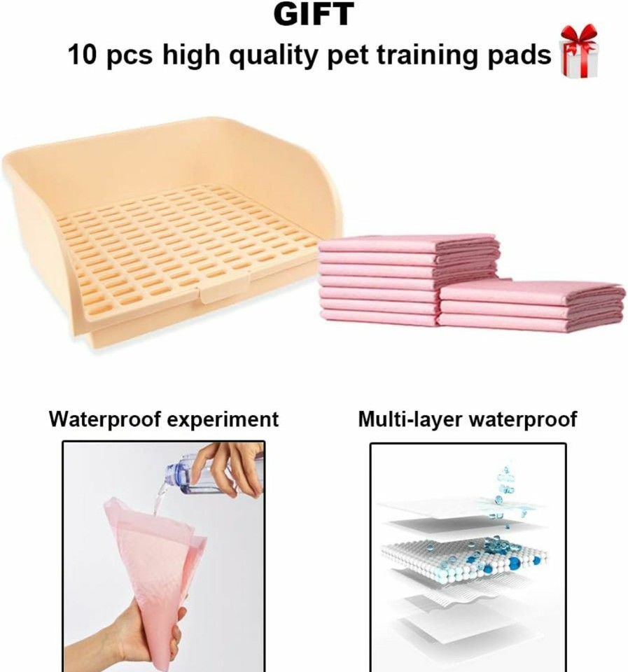 Small Animal Amakunft | Amakunft Large Rabbit Litter Box, Small Animal Potty Trainer, Bunny Corner Toilet Box For Cage, Small Pet Pan For Ferret/Guinea Pig/Chinchilla/Galesaur