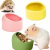 Small Animal JSLZF | Jslzf Small Animal Bowl Ceramic Hamster Bowl Hamster Food Dish Prevent Knocking Over, Food Splashing And Chewing Feeding Dish For Gerbil Chinchilla Rat Ferret Hedgehog (3 Pcs)