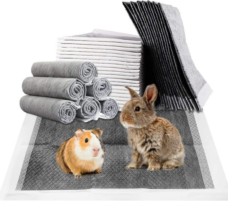 Small Animal Fhiny | Fhiny Rabbit Pee Pads, 18\" X 24\" 50 Pcs Disposable Guinea Pig Pads Leak-Proof Super Absorbent Potty Training Pad With Quick-Dry Surface For Bunny Guinea Pig Cats Or Small Pets