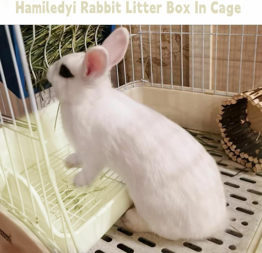 Small Animal Hamiledyi | Hamiledyi Rabbit Litter Box,Rabbit Toilet Potty Trainer Corner Litter Bedding Box For Small Animals Rabbits Bunny Guinea Pigs Chinchilla Ferret.