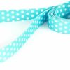 Small Animal Yellow Dog Design | Yellow Dog Design Blue Polka Dot Ez-Grip Dog Leash With Comfort Handle 1\" Wide And 5' (60\") Long, Large