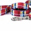 Small Animal Yellow Dog Design | Yellow Dog Design Madras Burgundy Dog Leash 3/4\" Wide And 5' (60\") Long, Small/Medium