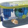 Small Animal Habitrail | Habitrail Cristal Hamster Cage, Small Animal Habitat With Hamster Wheel, Water Bottle And Hideout,White