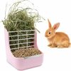 Small Animal Litewoo | Litewoo Rabbit Hay Feeder Guinea Pig Feeder, 2 In 1 Automatic Small Animal Food Bowl Feeding Cage Accessories (Blue)