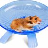 Small Animal ACEDIVA | Hamster Flying Saucer Silent Running Exercise Wheel For Hamsters, Gerbils, Mice,Hedgehog And Other Small Pets Silent Running Wheel Hamster Wheel (Dark Blue)