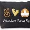 Small Animal JXGZSO | Jxgzso Guinea Pigs Makeup Bag Cavy Cosmetic Bag Wheek Hamster Zipper Pouch Bag Gift Guinea Pig Animal Lover Gift (Guinea Pig)